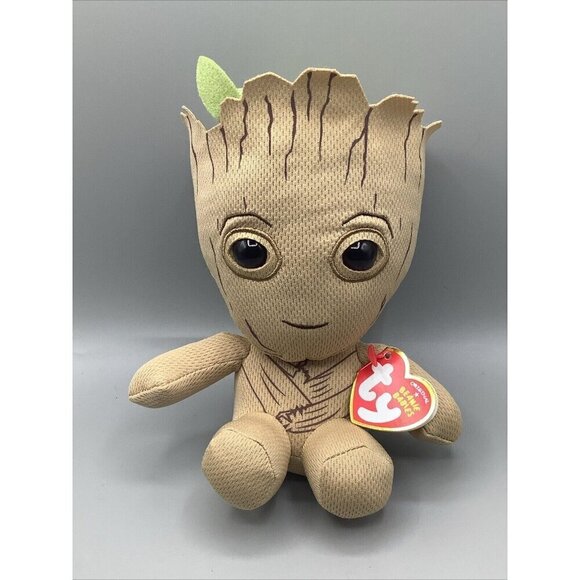 TyBeanie Baby 6" GROOT Marvel Guardians of the Galaxy Stuffed Plush Toy